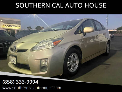 2010 Toyota Prius for sale at SOUTHERN CAL AUTO HOUSE in San Diego CA