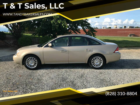 2007 Mercury Montego for sale at T & T Sales, LLC in Taylorsville NC