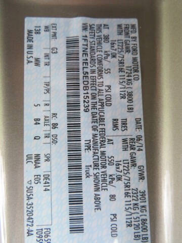 2014 Ford E-Series E-150