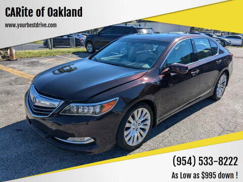 2015 Acura RLX for sale at CARite of Oakland in Oakland Park FL