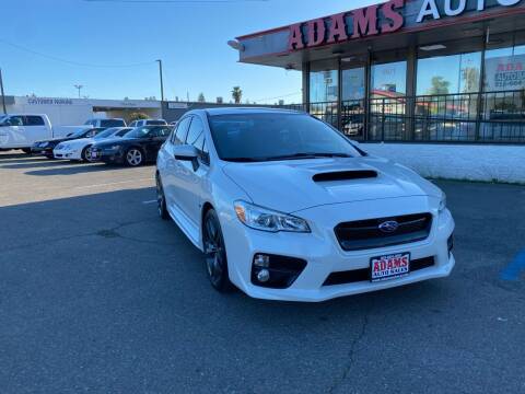 2016 Subaru WRX for sale at Adams Auto Sales CA in Sacramento CA
