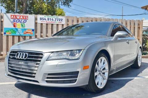 2014 Audi A7 for sale at ALWAYSSOLD123 INC in Fort Lauderdale FL