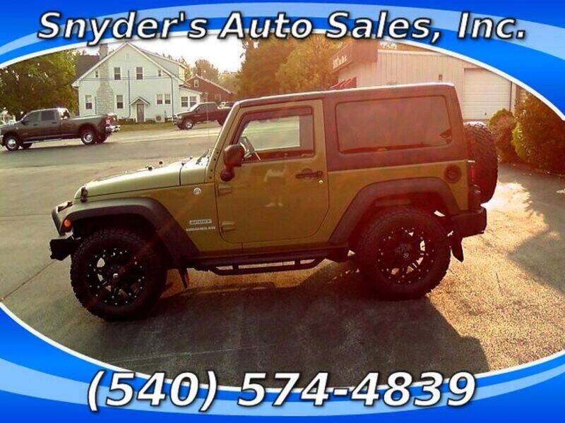 2013 Jeep Wrangler for sale at Snyders Auto Sales in Harrisonburg VA