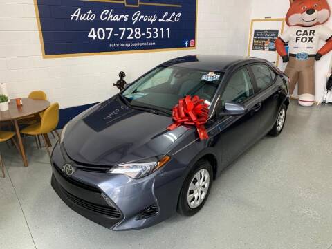 2019 Toyota Corolla for sale at Auto Chars Group LLC in Orlando FL