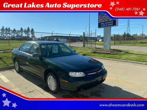2003 Chevrolet Malibu for sale at Great Lakes Auto Superstore in Waterford Township MI