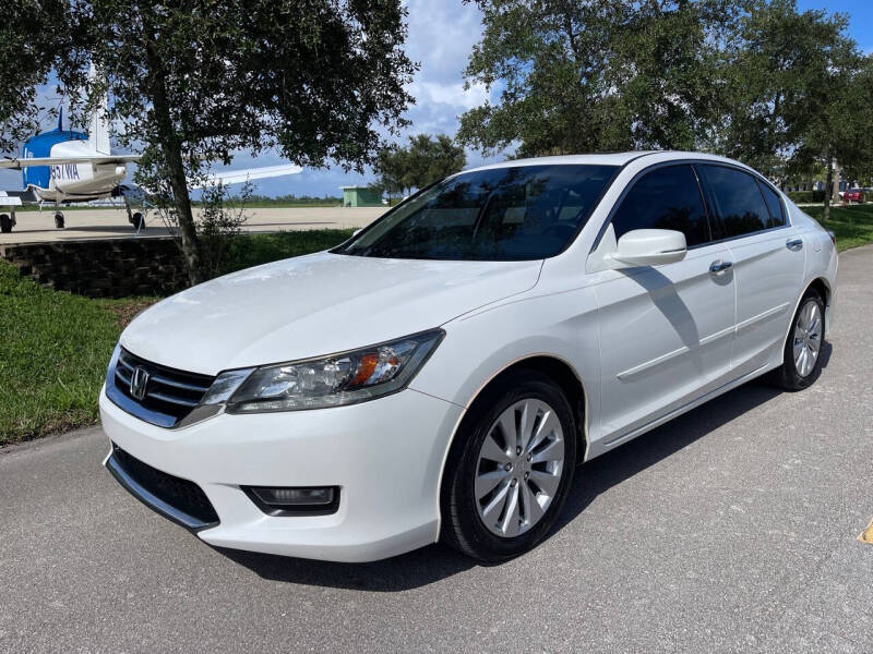 Used 2015 Honda Accord Touring with VIN 1HGCR3F93FA021455 for sale in Pompano Beach, FL