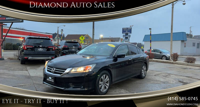 2013 Honda Accord for sale at DIAMOND AUTO SALES LLC in Milwaukee WI