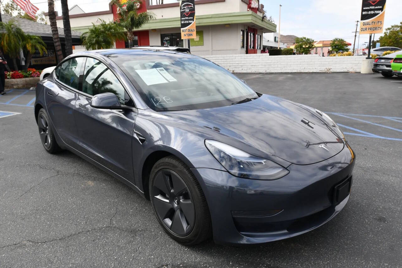 Gray 2023 Tesla Model 3 Base 4dr Sedan 1