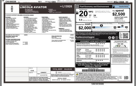 2021 Lincoln Aviator Livery