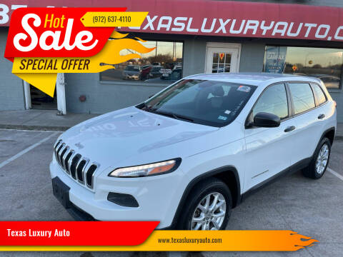 2014 Jeep Cherokee for sale at Texas Luxury Auto in Cedar Hill TX