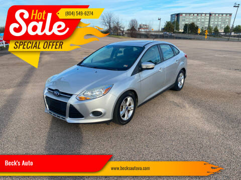 2014 Ford Focus for sale at Beck's Auto in Chesterfield VA