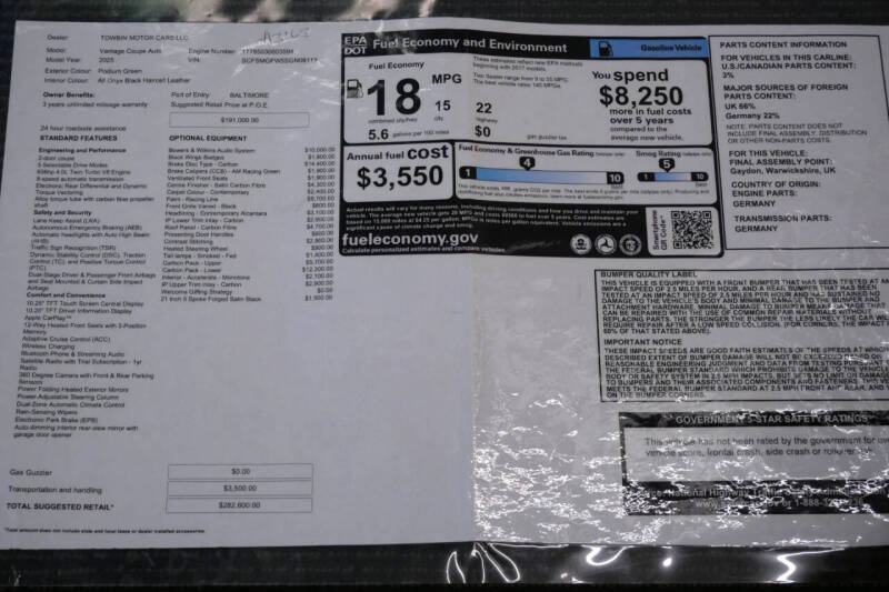 2025 Aston Martin Vantage