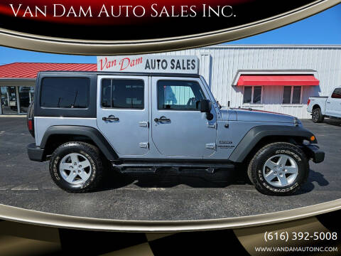 2016 Jeep Wrangler Unlimited for sale at Van Dam Auto Sales Inc. in Holland MI