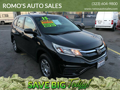 2015 Honda CR-V for sale at ROMO'S AUTO SALES in Los Angeles CA