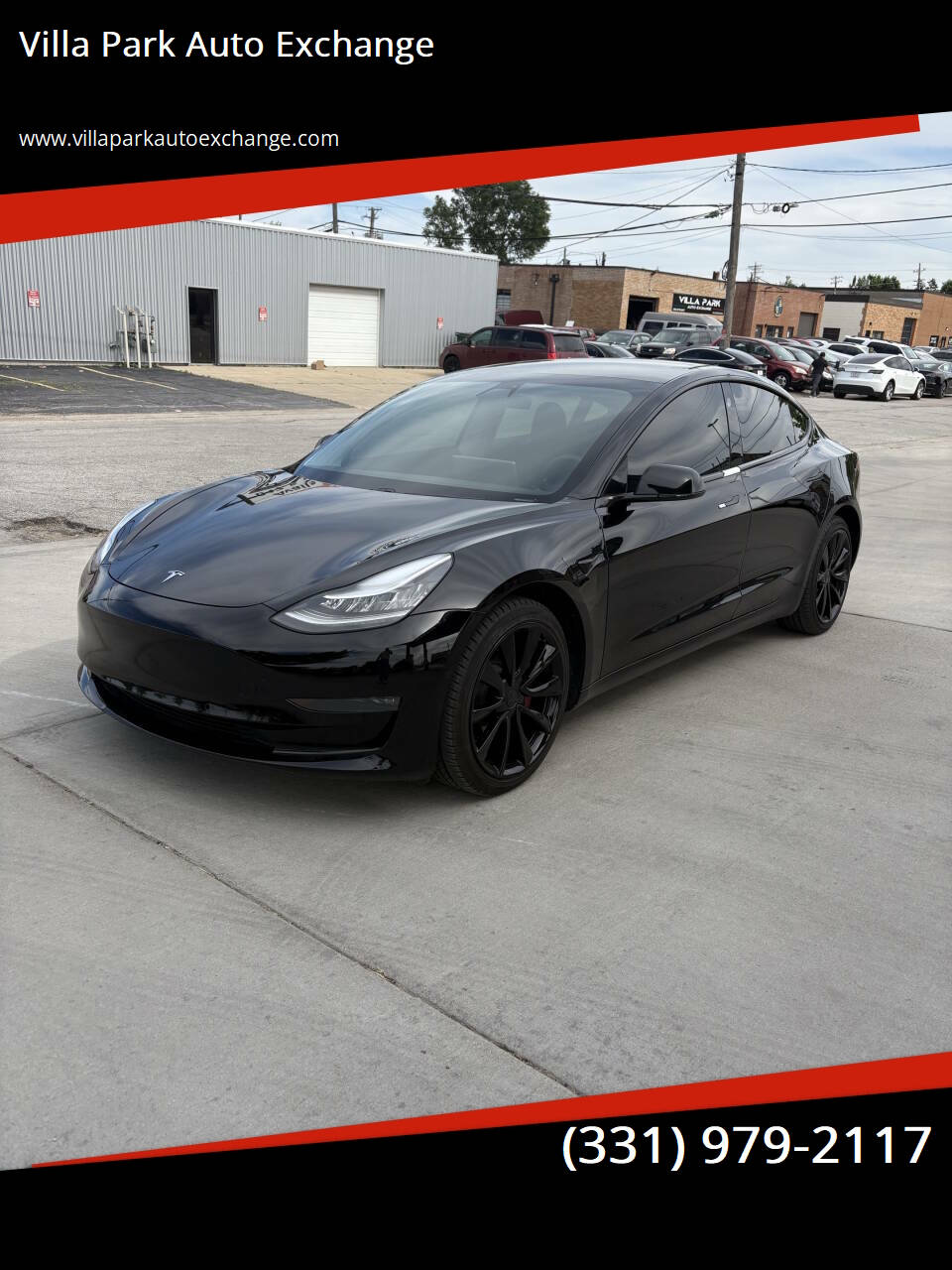 Black 2020 Tesla Model 3 Long Range AWD Long Range 4dr Sedan 1