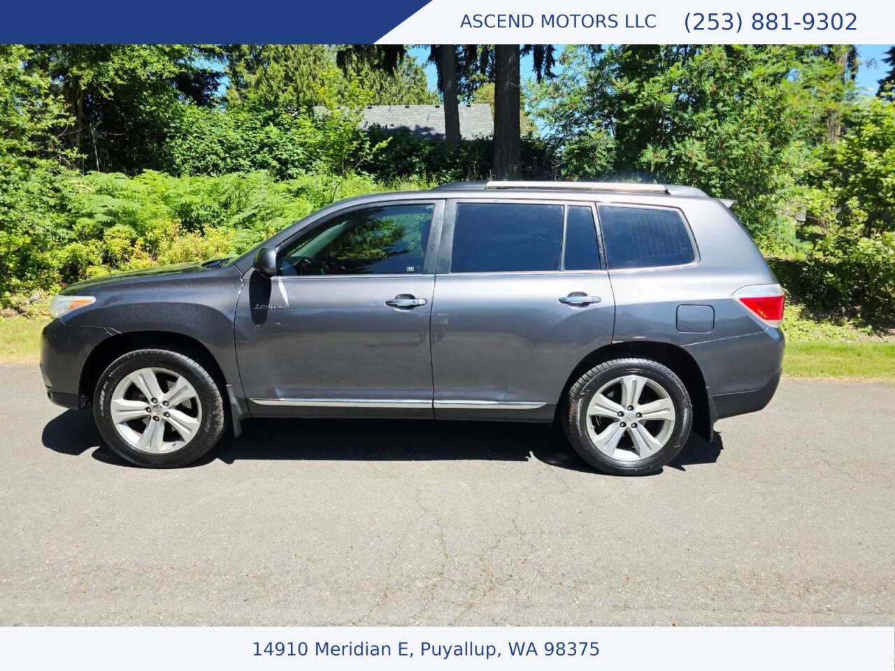 Gray 2013 Toyota Highlander Limited Limited 4dr SUV 2