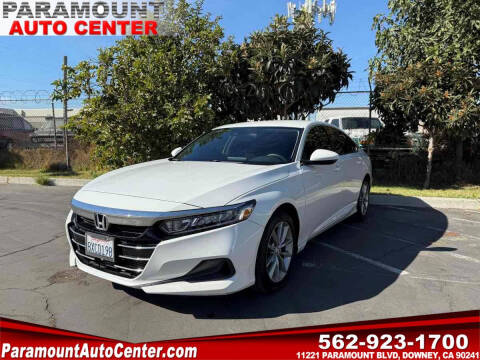 2021 Honda Accord for sale at PARAMOUNT AUTO CENTER in Downey CA