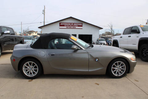 2003 BMW Z4 for sale at Jefferson St Motors in Waterloo IA