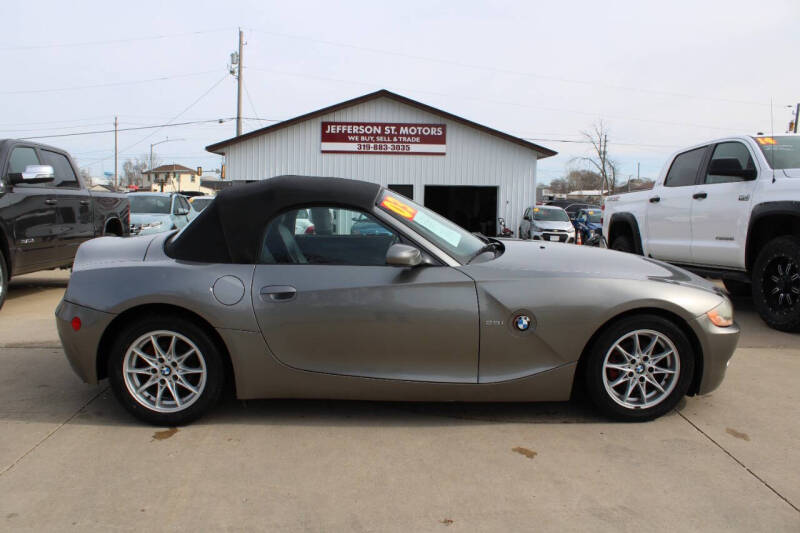 2003 BMW Z4 for sale at Jefferson St Motors in Waterloo IA