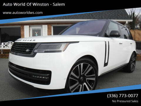 2023 Land Rover Range Rover for sale at Auto World Of Winston - Salem in Winston Salem NC