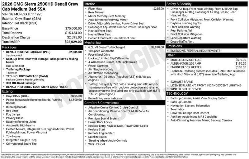2026 GMC Sierra 2500HD