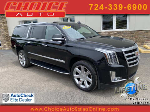 2019 Cadillac Escalade ESV for sale at CHOICE AUTO SALES in Murrysville PA