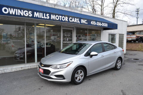 2017 Chevrolet Cruze for sale at Owings Mills Motor Cars in Owings Mills MD