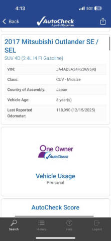 2017 Mitsubishi Outlander SE