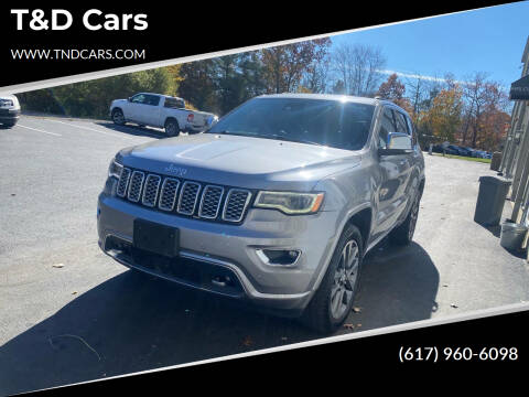 2017 Jeep Grand Cherokee for sale at T&D Cars in Holbrook MA