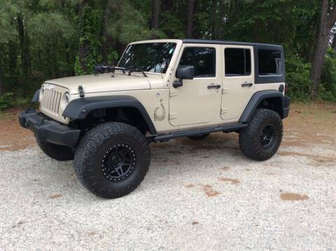 2016 Jeep Wrangler Unlimited for sale at ABC Cars LLC in Ashland VA