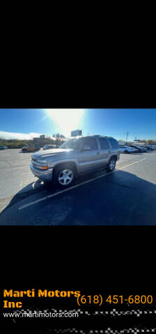 2002 Chevrolet Tahoe for sale at Marti Motors Inc in Madison IL