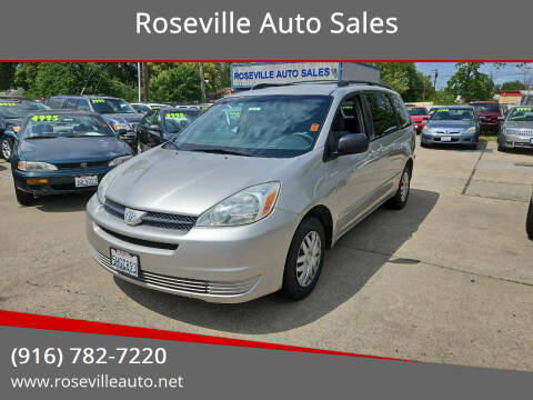 2004 Toyota Sienna for sale at Roseville Auto Sales in Roseville CA