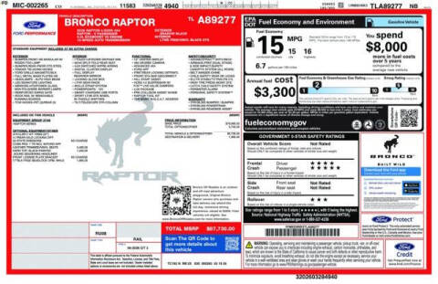 2026 Ford Bronco Raptor