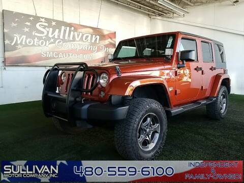 2014 Jeep Wrangler Unlimited for sale at SULLIVAN MOTOR COMPANY INC. in Mesa AZ
