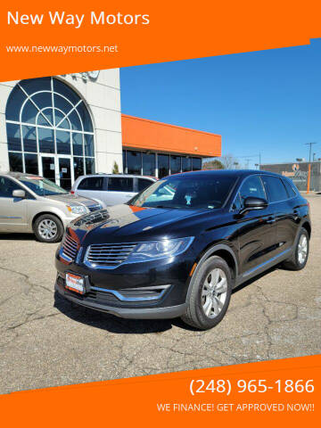 2018 Lincoln MKX for sale at New Way Motors in Ferndale MI