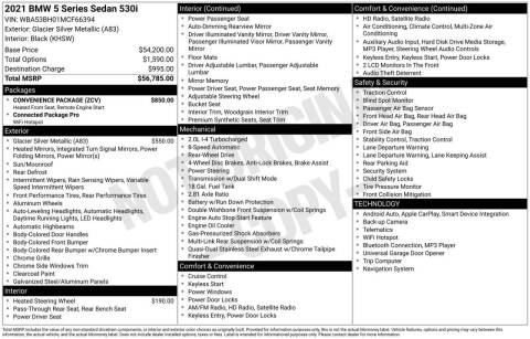 2021 BMW 5 Series 530i