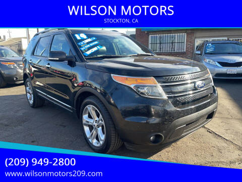 2014 Ford Explorer for sale at WILSON MOTORS in Stockton CA