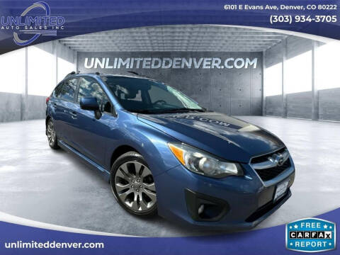 2013 Subaru Impreza for sale at Unlimited Auto Sales in Denver CO