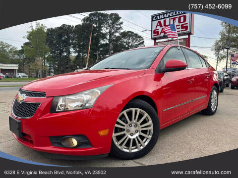 2014 Chevrolet Cruze for sale at Carafello's Auto Sales in Norfolk VA