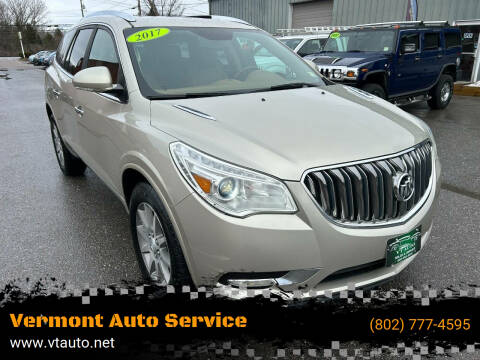 2017 Buick Enclave for sale at Vermont Auto Service in South Burlington VT