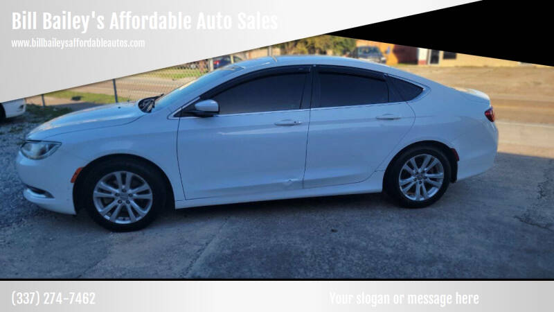 2016 Chrysler 200 for sale at Bill Bailey's Affordable Auto Sales in Lake Charles LA
