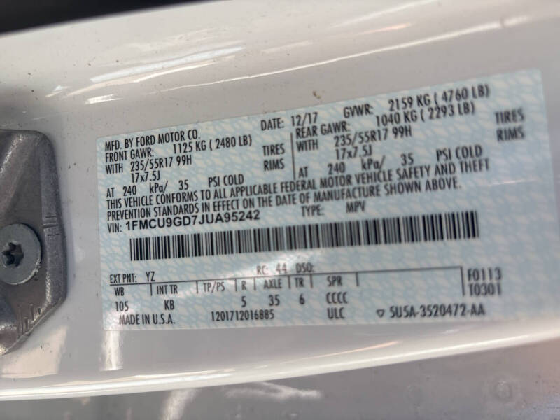 2018 Ford Escape SE