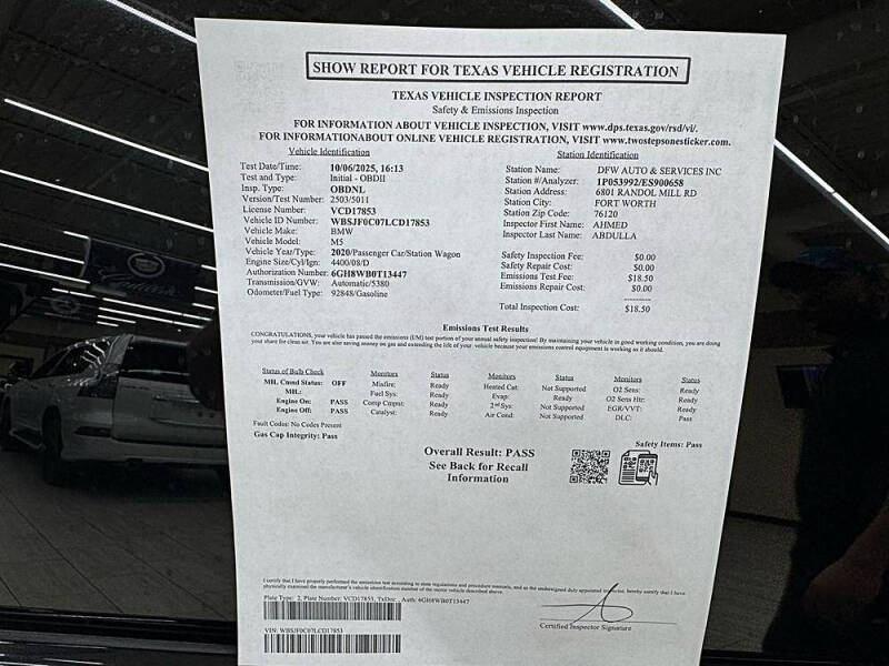 2020 BMW M5 Competition