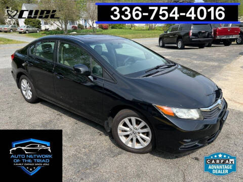 2012 Honda Civic for sale at Auto Network of the Triad in Walkertown NC
