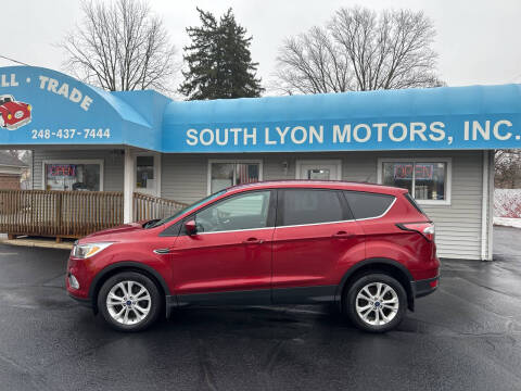 2017 Ford Escape for sale at South Lyon Motors INC in South Lyon MI