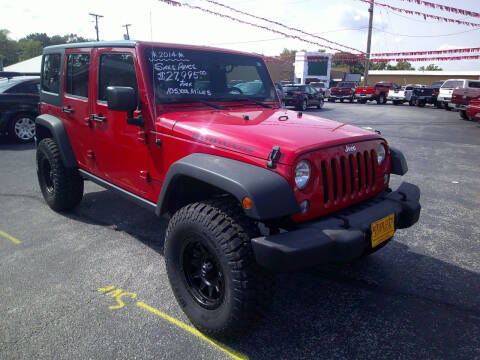 2014 Jeep Wrangler Unlimited for sale at River City Auto Sales in Cottage Hills IL