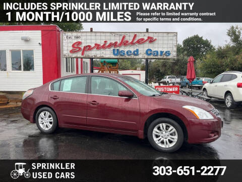 2012 Nissan Altima for sale at Sprinkler Used Cars in Longmont CO