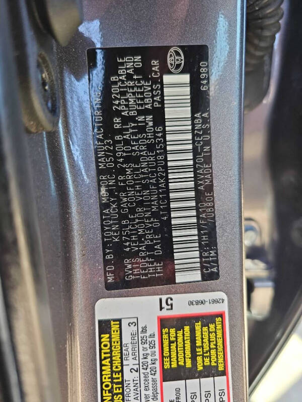 2023 Toyota Camry LE