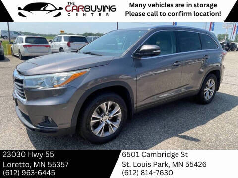 2015 Toyota Highlander for sale at The Car Buying Center in Loretto MN