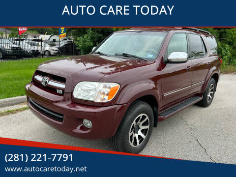 2007 Toyota Sequoia for sale at AUTO CARE TODAY in Spring TX